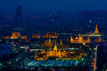night view of the city thai