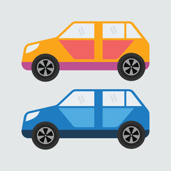 simple minimalist car illustration
