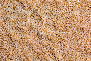 Background of sesame seeds. Healthy food concept.