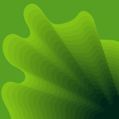 Fototapeta premium Green color beautiful creative abstract background with layers. Vector Illustration.