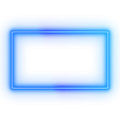 Blue Color Neon Frame