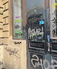 graffiti on the wall