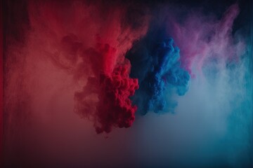 Color Smoke Background in Red and Blue