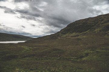 Obraz na płótnie Canvas Along Loch Shin - Scotland - Landscape Photography