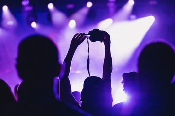 Fotograf auf Festival