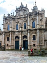 Fototapeta na wymiar Fachada de la Azabachería de la Catedral de Santiago de Compostela, Galicia