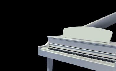 White piano