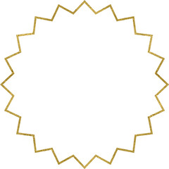 Fototapeta na wymiar Gold Glitter Decorative Star