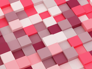 3d rendered abstract Viva Magenta background with square shape