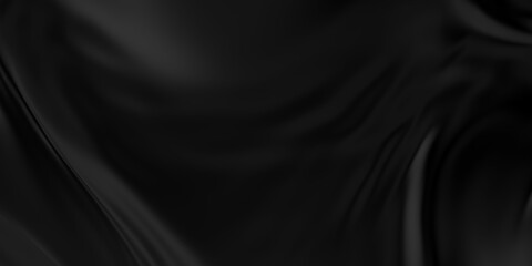 Black draped cloth, texile, fabric or velvet background frame filling