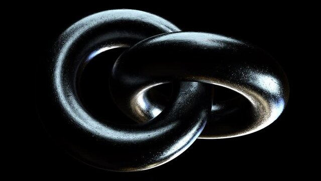 Steel circles. Computer generated 3d render