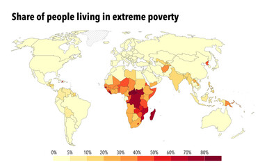 Share of people living in extreme poverty