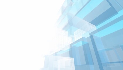 Fototapeta premium Abstract architecture rendering 3d illustration