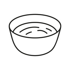 Japanese soy sauce in hand drawn doodle style. Asian food for restaurants menu