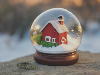 christmas decoration on the table