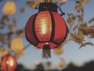 hanging paper lantern
