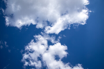 Beautiful shot of blue sky and clouds