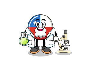 Mascot of chile flag searching