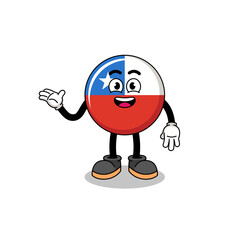 chile flag cartoon as a contractor