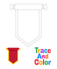 Chinese Scroll tracing worksheet for kids