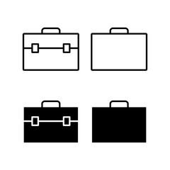 Briefcase icon vector for web and mobile app. suitcase sign and symbol. luggage symbol.