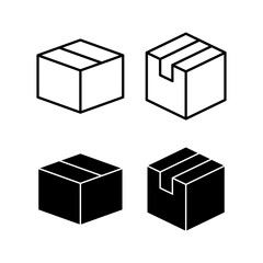 Box icon vector for web and mobile app. box sign and symbol, parcel, package