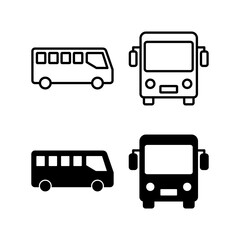 Bus icon vector for web and mobile app. bus sign and symbol. transport symbol