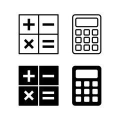 Calculator icon vector for web and mobile app. Accounting calculator sign and symbol.