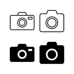Camera icon vector for web and mobile app. photo camera sign and symbol. photography icon.