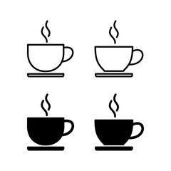 coffee cup icon vector for web and mobile app. cup a coffee sign and symbol