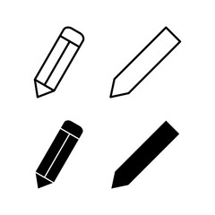 Pencil icon vector for web and mobile app. pen sign and symbol. edit icon vector