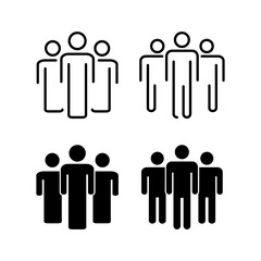 People icon vector for web and mobile app. person sign and symbol. User Icon vector