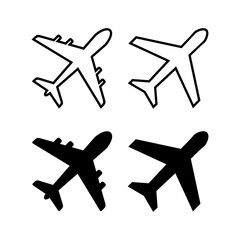 Plane icon vector for web and mobile app. Airplane sign and symbol. Flight transport symbol. Travel sign. aeroplane