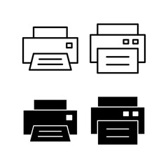 Print icon vector for web and mobile app. printer sign and symbol