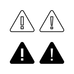 Exclamation danger sign for web and mobile app. attention sign and symbol. Hazard warning attention sign