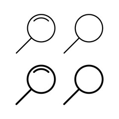 Search icon vector for web and mobile app. search magnifying glass sign and symbol