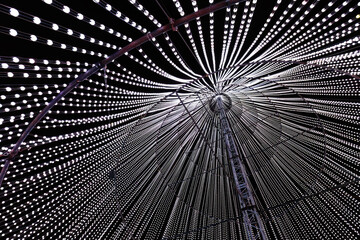 Fototapeta premium Abstract Christmas tree lights 