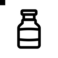 ampoule icon line style vector