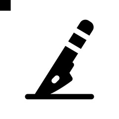 scalpel icon logo flat style vector