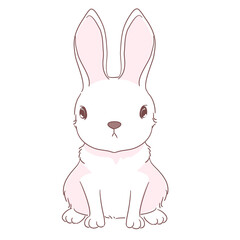 Bunny vector on a character design for decoration , illustration