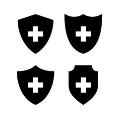 Fototapeta premium Health insurance icon vector for web and mobile app. Insurance document sign and symbol