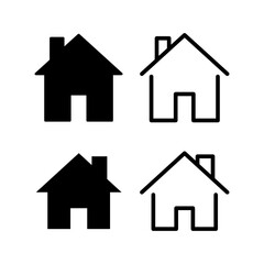 House icon vector for web and mobile app. Home sign and symbol