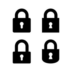 Lock icon vector for web and mobile app. Padlock sign and symbol. Encryption icon. Security symbol