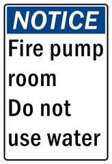 Fire hazard, Fire extinguisher sign and labels