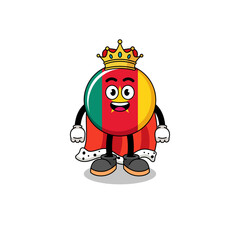 Mascot Illustration of cameroon flag king
