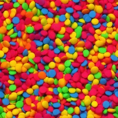 Colorful Candy Seamless Infinite Pattern, Generative AI