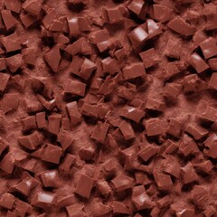 Chocolate Seamless Infinite Pattern, Generative AI