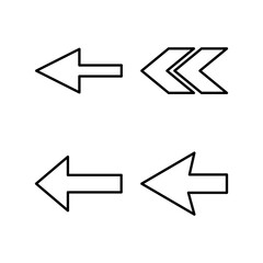 Arrow icon vector for web and mobile app. Arrow sign and symbol for web design.