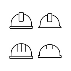 Helmet icon vector for web and mobile app. Motorcycle helmet sign and symbol. Construction helmet icon. Safety helmet