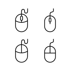 Mouse icon vector for web and mobile app. click sign and symbol. pointer icon vector.